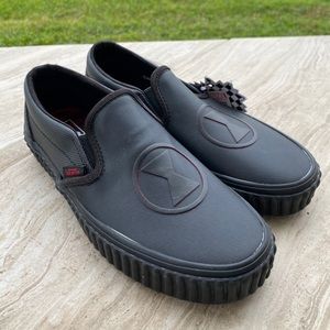 classic slip on vans black widow